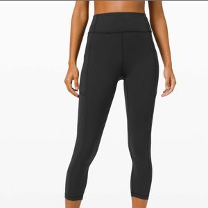NWT! Lululemon Invigorate High Rise Crop 23” Black